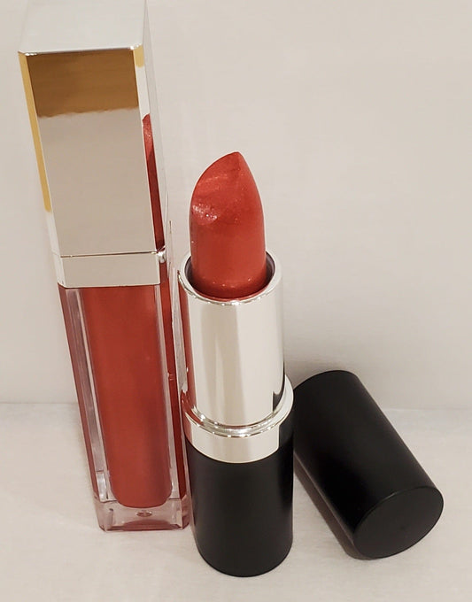 Butter Smooth Lipstick & Premium Lip Gloss Bundle (Vegan & GF)